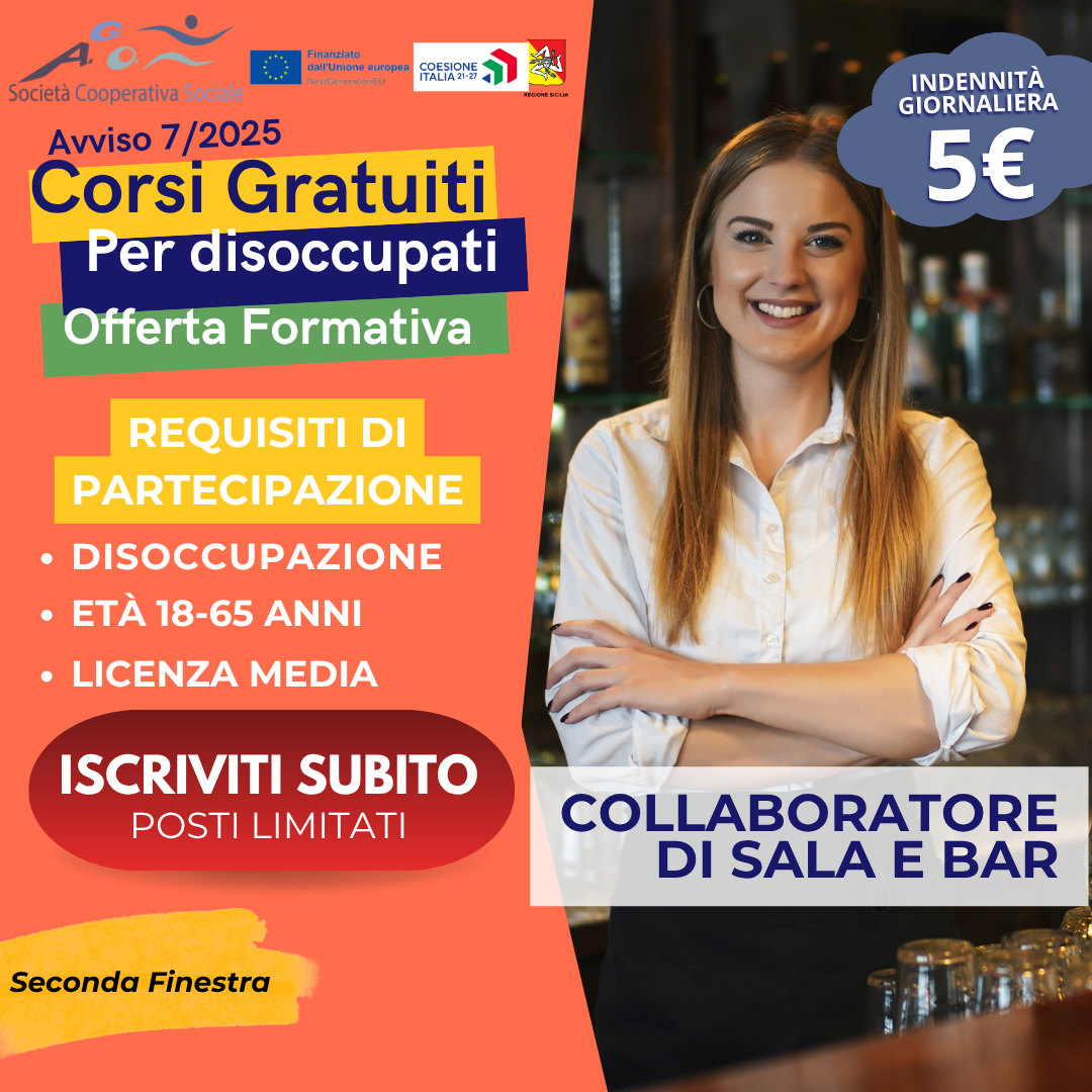 Collaboratore di sala e bar