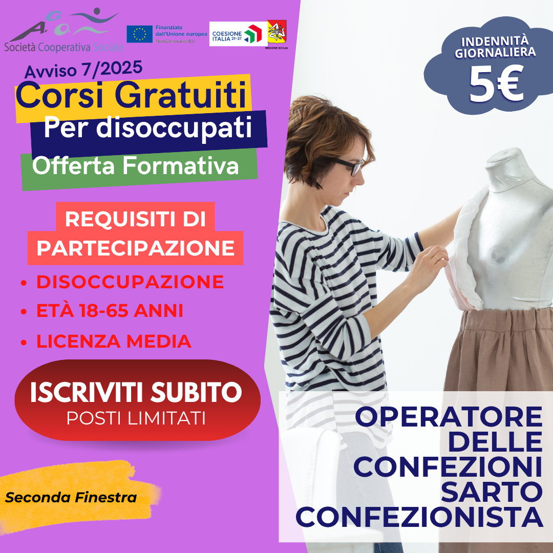 Operatore delle confezioni - sarto confezionista