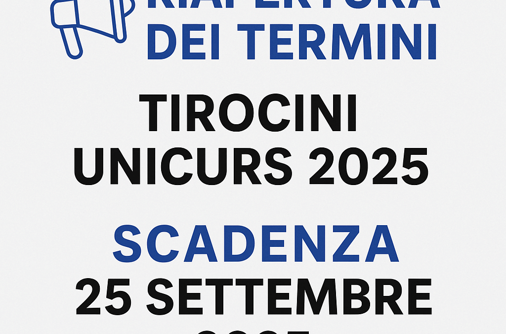 Riapertura dei termini – Bando UNICURS 2025 per tirocini retribuiti destinati a giovani laureati